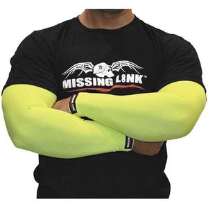 Reflective Hi Vis Arm Sleeves with heat transfer logo