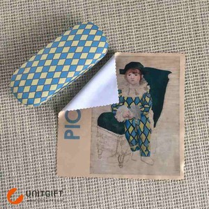 Custom printing Glasses case with microfiber cloth