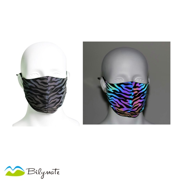 Colorful reflective face mask custom printing