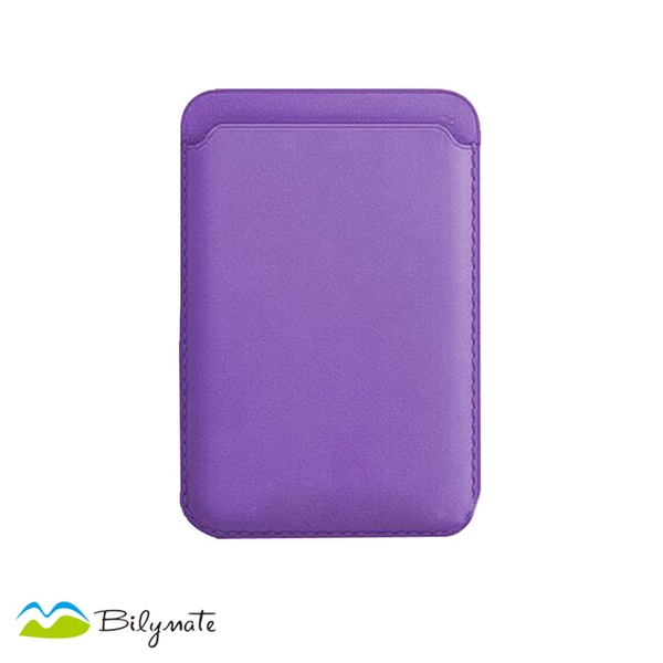 Purple cell phone leather card holder