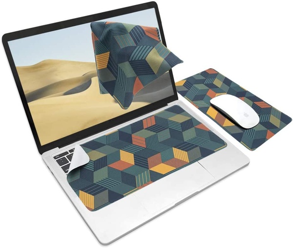 3-in-1 Mouse Pad, Multi-Functional Microfiber Mouse Pad for Laptop keyboard cover