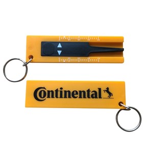 Custom printing Car Tool Tire Depth Gauge Ruler with Keychain