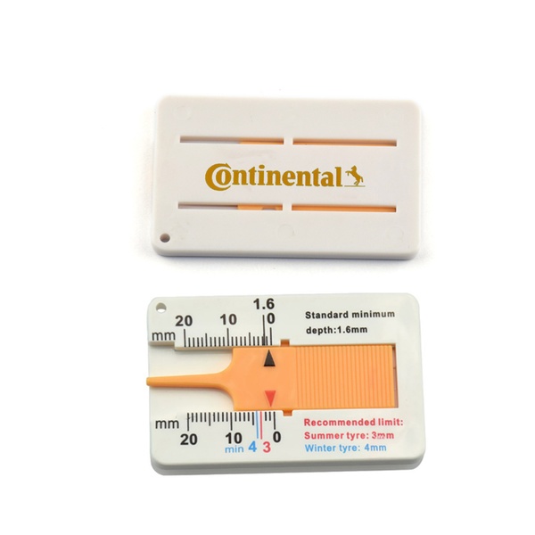 Custom printing Plastic Tire Tread Depth Gauge tread depth Gauge Meter Ruler