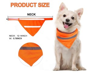 Pets Dog Reflective Scarf Safety Pet Bandana