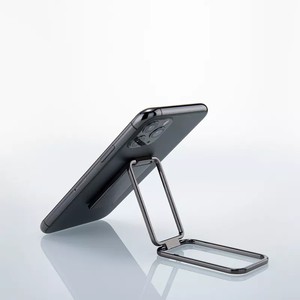 Folding mobile phone holder metal portable car magnetic mobile phone ring buckle holder