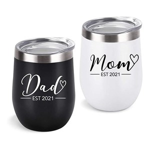 Custom 12 OZ Vacuum Stainless Steel Egg Cup Wine Tumbler  coffee cup