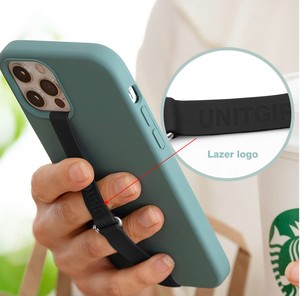 Custom printing logo Stretching Silicone Phone Strap string as Cell Phone Grip Holder, Reusable Slim Cell Phone Holder for Hand