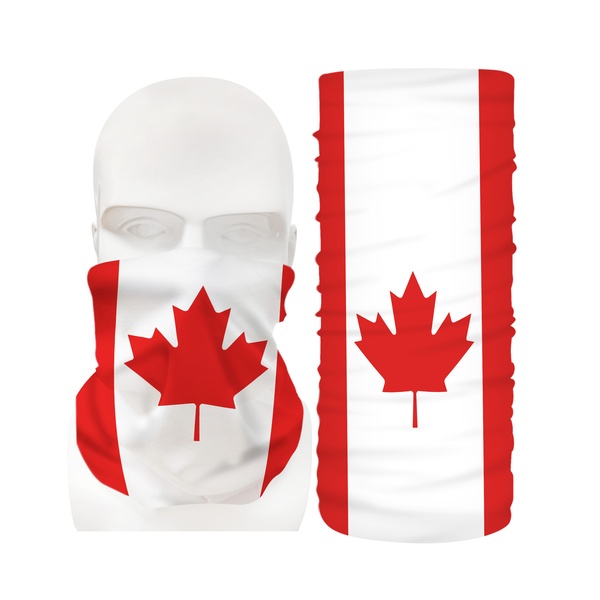 Customized printing Canada National Flag Bandana seamless tub headwear face cover neck gaiter