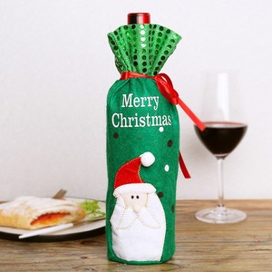 Christmas Wine Bag for Wine Bottles Gifts Christmas Party Table Decorations