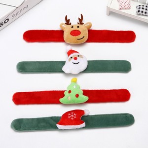 Christmas Clap Circle Lovely Slap Bracelets Party Favors with Elk/Santa Claus/Star Tree/Christmas hat