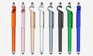 Ballpoint Pen with Stylus Tip Stylish Metal Pen Black Ink Pen for Most Touch Screen Devices