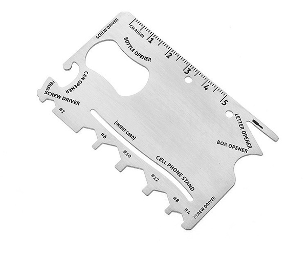 Sharp Stainless Steel Multitool Card Credit Knife
