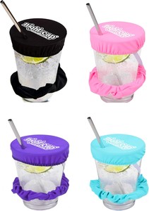Satin Scrunchies with drinking glass cup cover