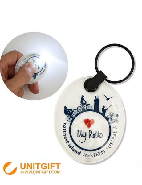 High Quality Custom Car Shaped Pvc Led Keychain