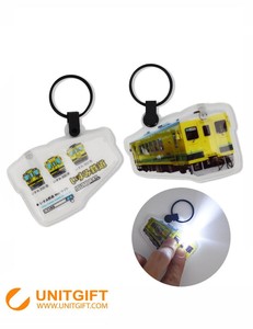 Pvc Plastic Promotional Gift Mini Led Keychain/tiny Flash Lights