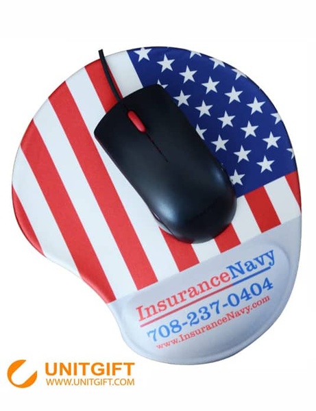 Custom Logo Gel Mouse Pad with Wrist Rest