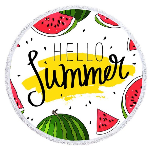 Round Microfiber Beach Towel