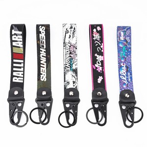 Customized Printing Keychain Metal Key Ring Hook Strap Lanyard