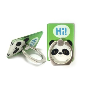 Universal Acrylic Ring Buckle Phone Holder Cartoon Pocket Pet