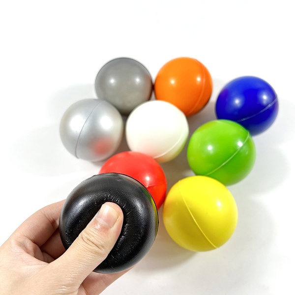 Soft Slow Rebound PU Pressure Squeeze Balls Custom Printed Logo Stress Relief Toys for Office School Promotional Giveaways