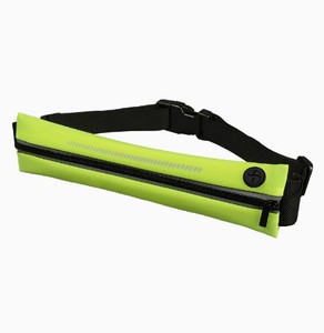 Waterproof Invisible Running Waist Pack Slim Spandex Sports Fanny Pack Pure Color No Bounce Marathon Belt Bag for Cell Phone Keys Workout Cycling Hiking