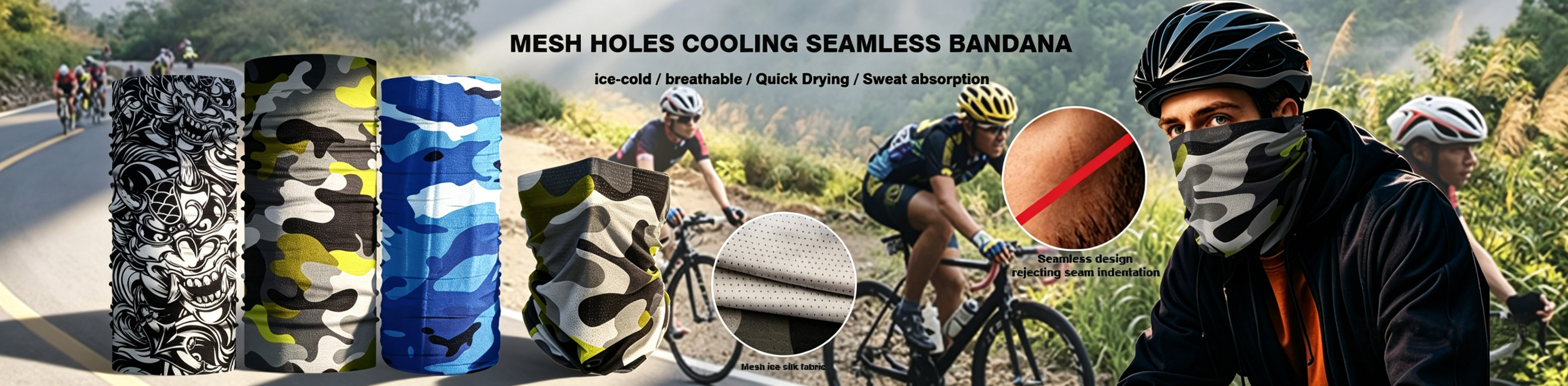 Summer cooling seamless bandana
